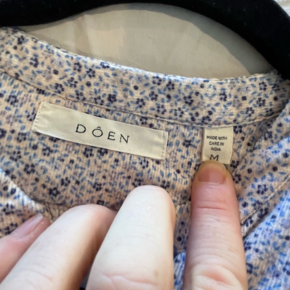 Doen O’keefe California Wild Flower Corduroy Blouse (M) - Picture 4 of 7